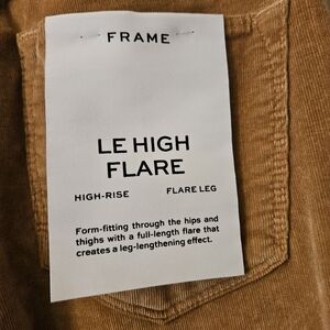 Frame Le high flare corduroy